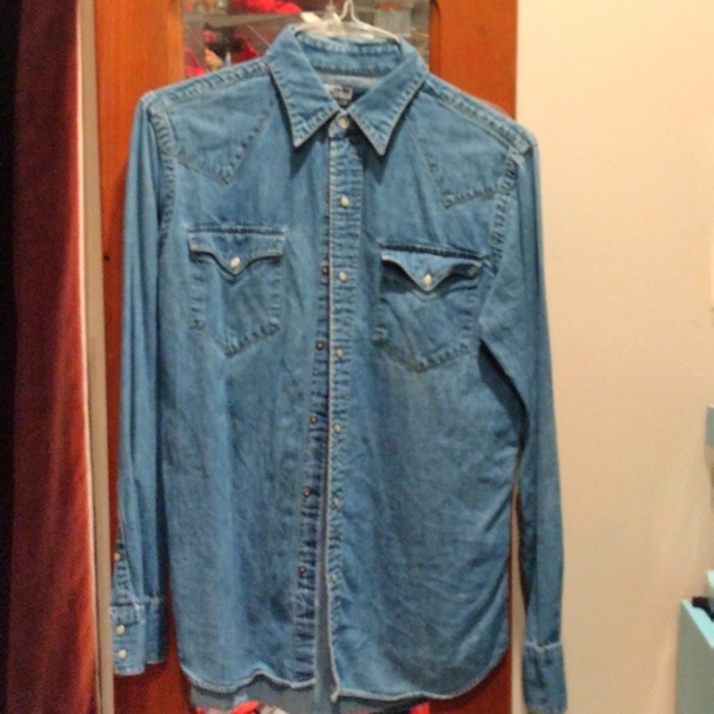 Polo by Ralph Lauren Classic Western Pearl Snap Denim Shirt